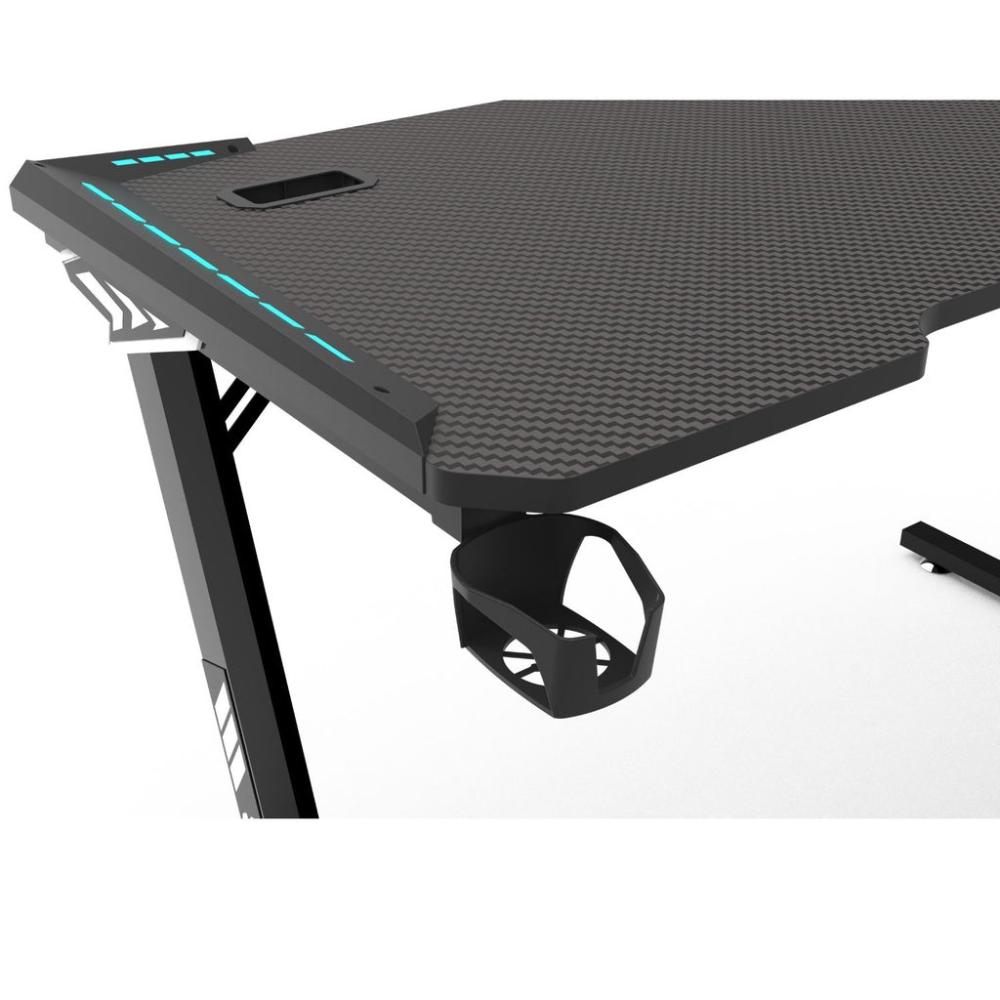 RGB Gaming Desk Z Shape Black - 100cms