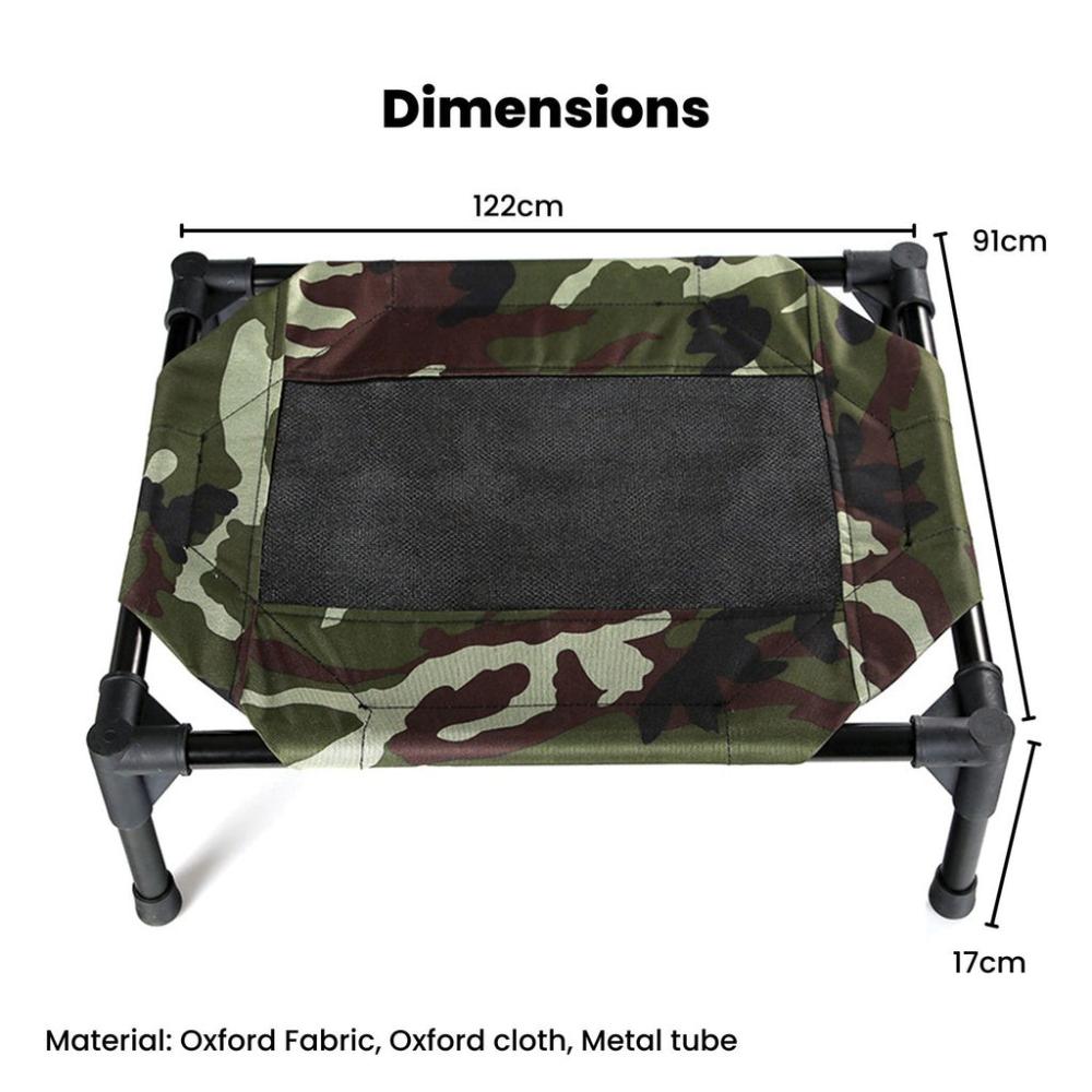 Pet Outdoor Waterproof Camping Bed (XL - Army)