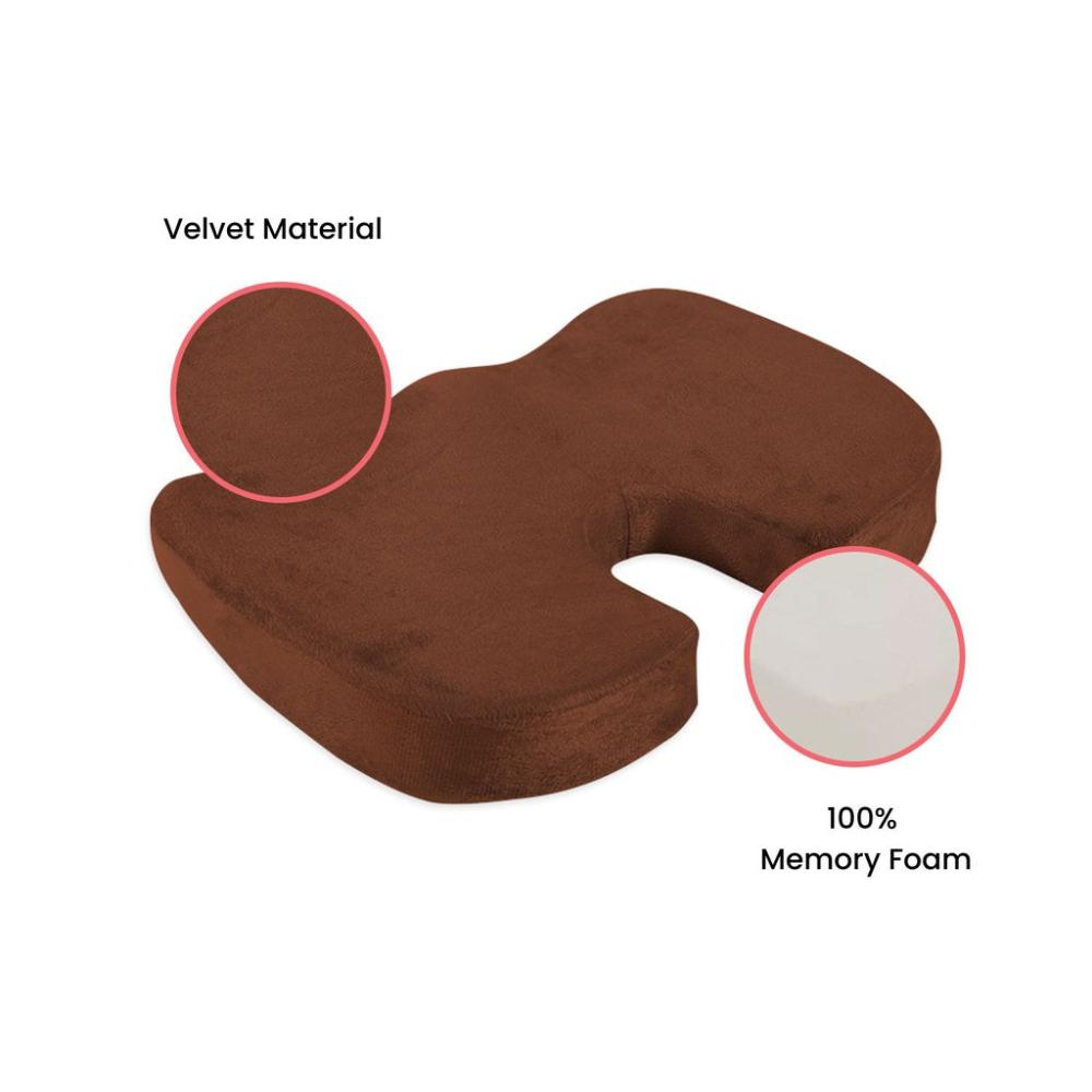 Memory Foam Seat 'U' Shape - Brown