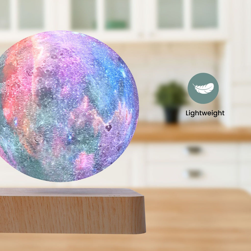 Magnetic Levitating Galaxy Moon (Light Brown Base)