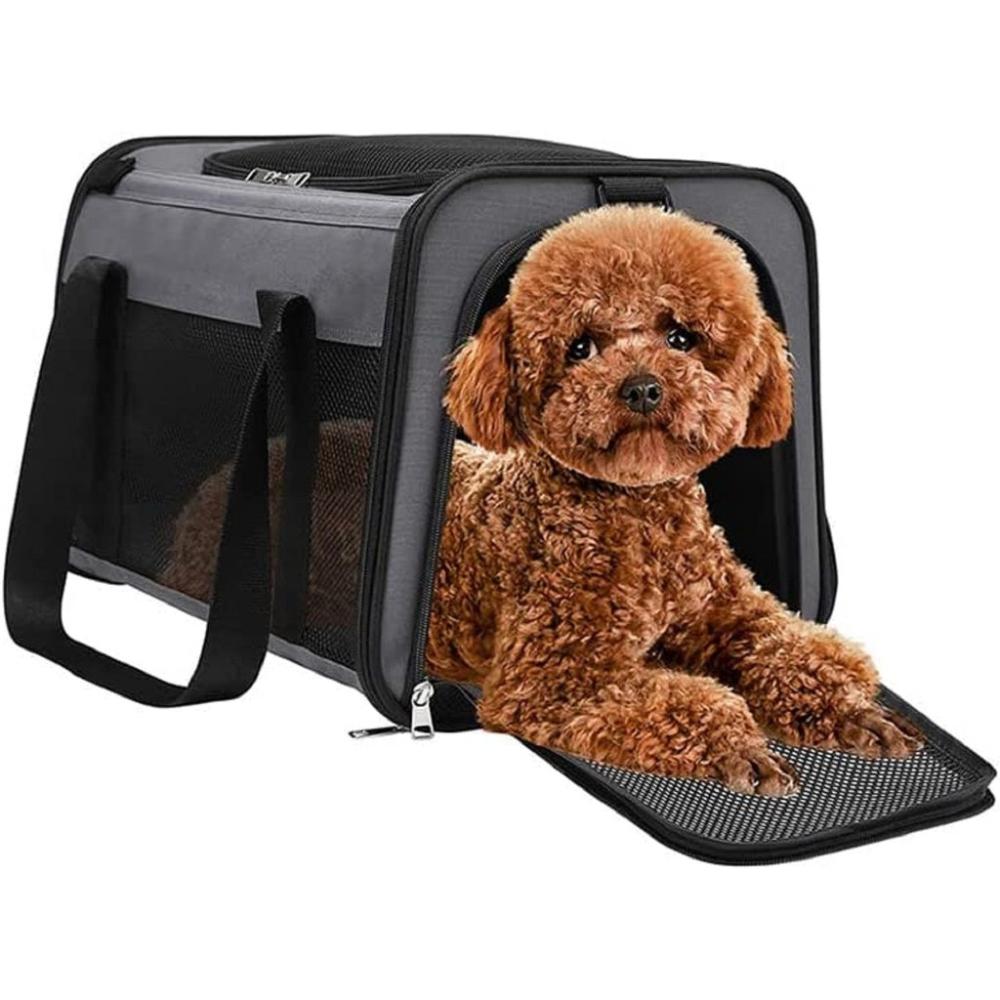 Adjustable Portable Pet Carrier-M Size (Grey)