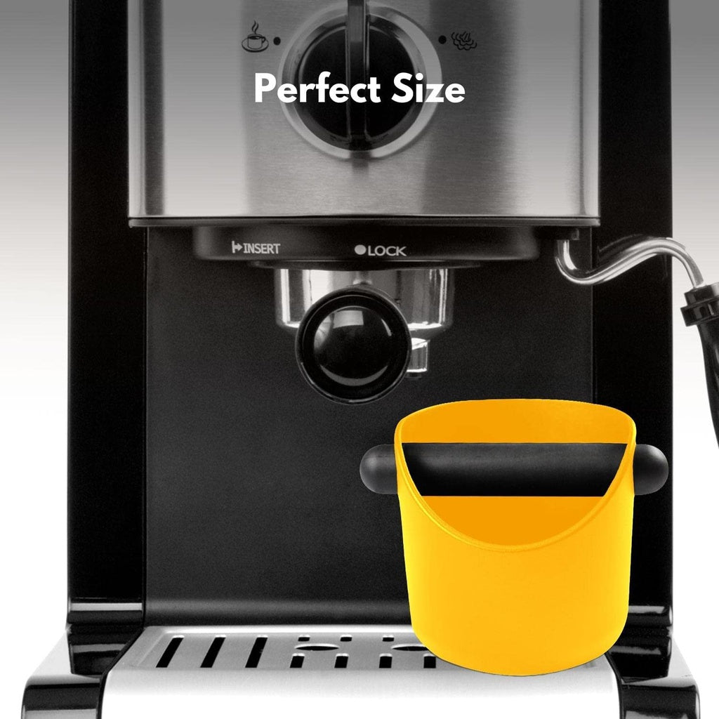 Coffee Knock Box With Removable Knock Bar - Yellow 11cm