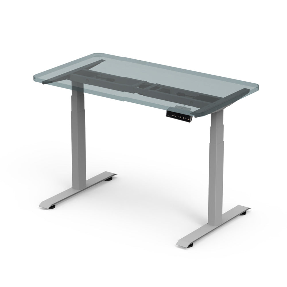 Adjustable Two Leg Stand Desk Riser Frame Only (Grey)