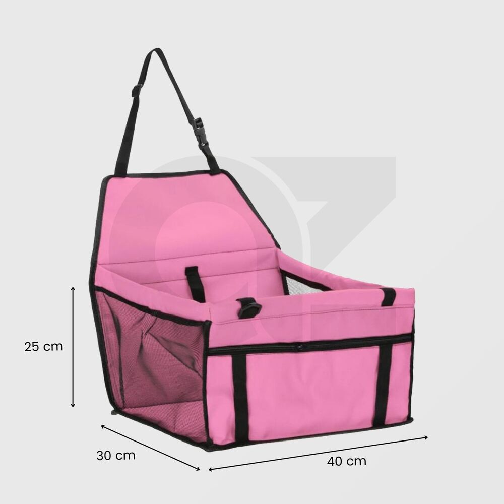 Car Booster Seat Pet Carrier Safety Protector Basket - Pink