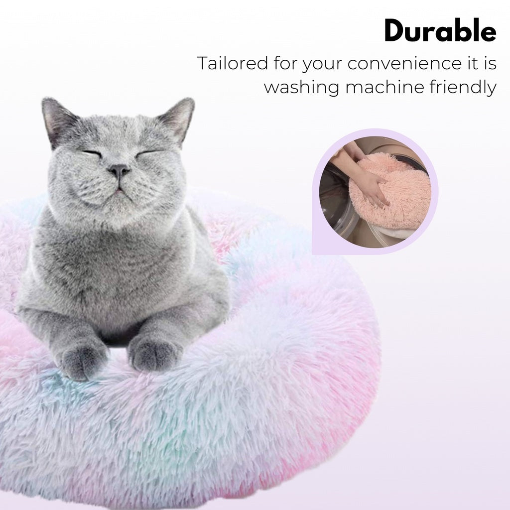 Comfy Plush Pet Bed 60cm (Rose Gold)