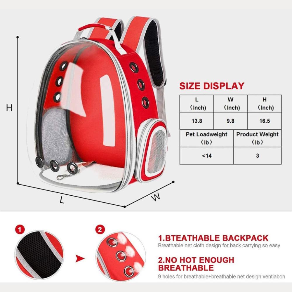 Safety and Comfort Space Capsule Backpack - (Red)