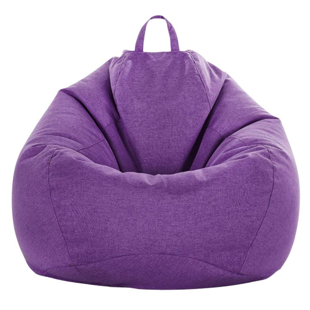 Bean Bag Chair Cover Without Bean Filling 100x120cm (Purple)