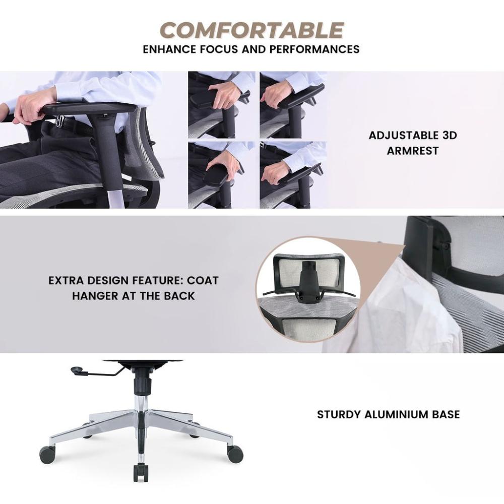 Premium & Quality Byron - Office Chair (Silver)