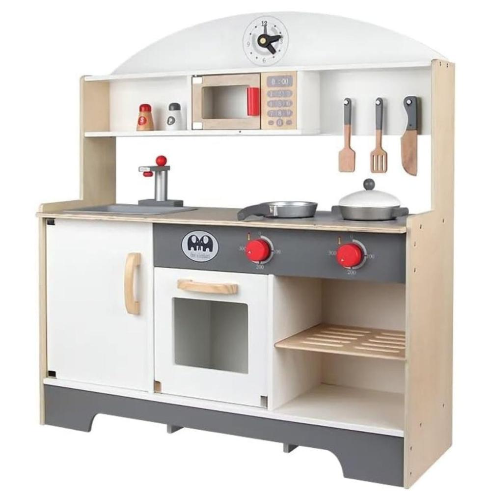 Minimalist Wooden Kitchen Playset for Kids