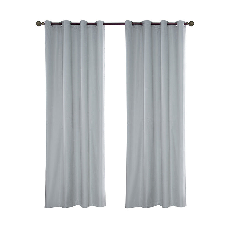 Set of 2 Temporary Blackout Blinds Curtain - Black