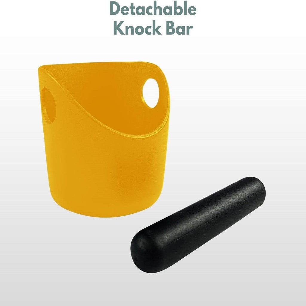 Coffee Knock Box With Removable Knock Bar - Yellow 11cm