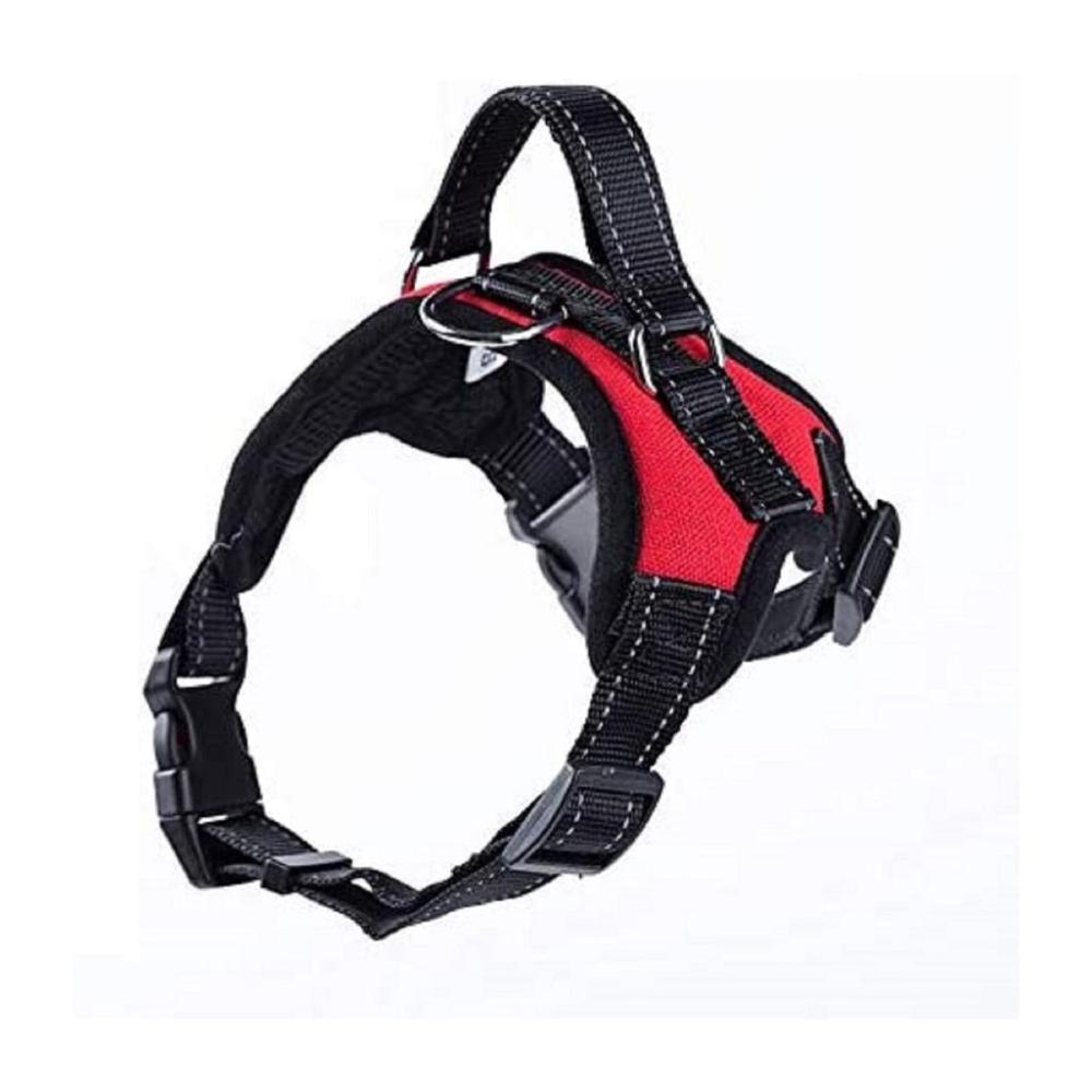 Adjustable Dog Harness L Size (Red)