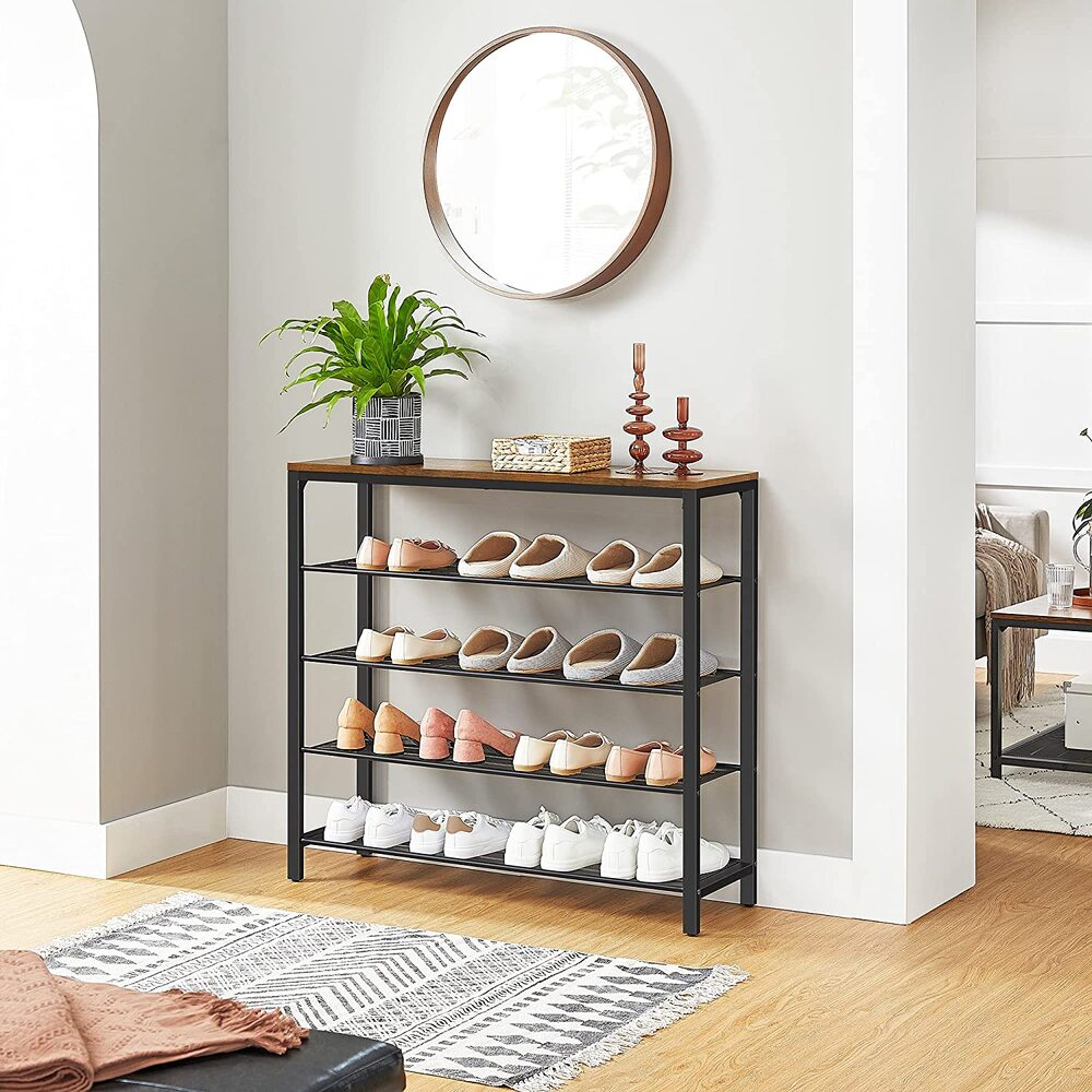 Beautifully-Finish 5 Tier Shoe Rack