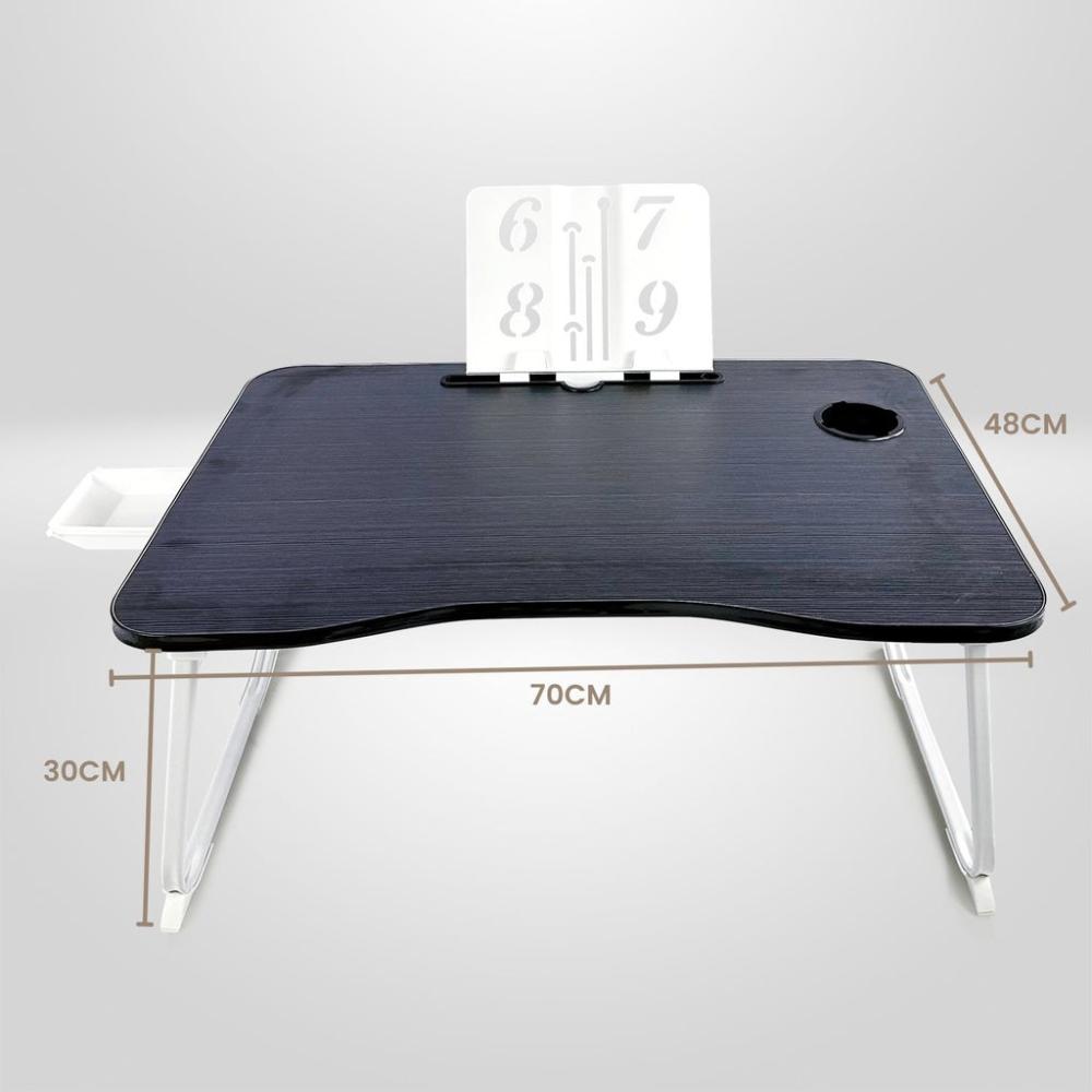 Multifunctional Portable Bed Tray Laptop Desk (Black)