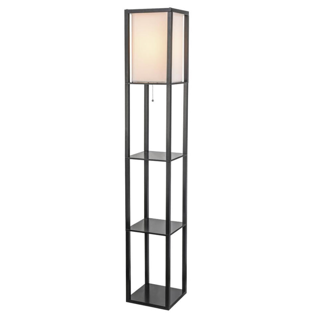 Floor Vintage Lamp Shelf 160cms (Black)