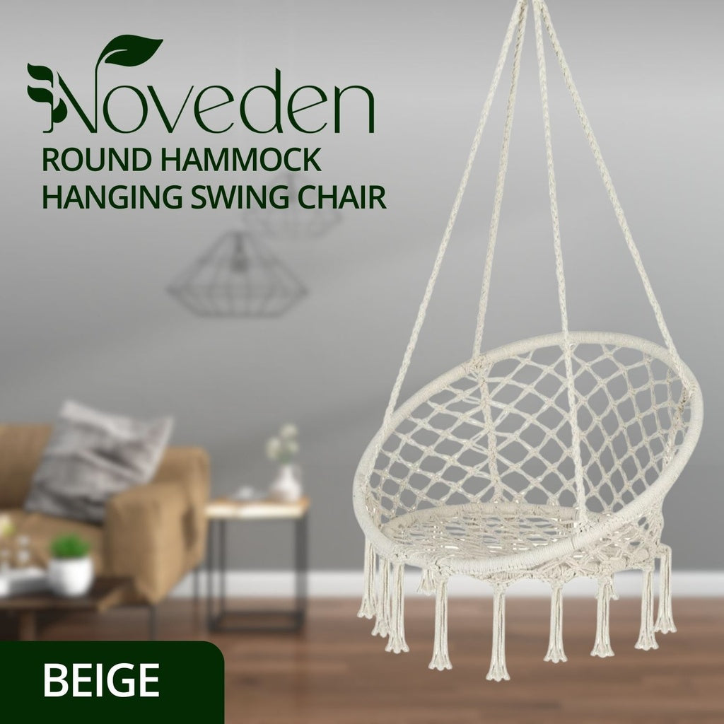 Hammock Chair Macrame Hanging Swing - 120cms