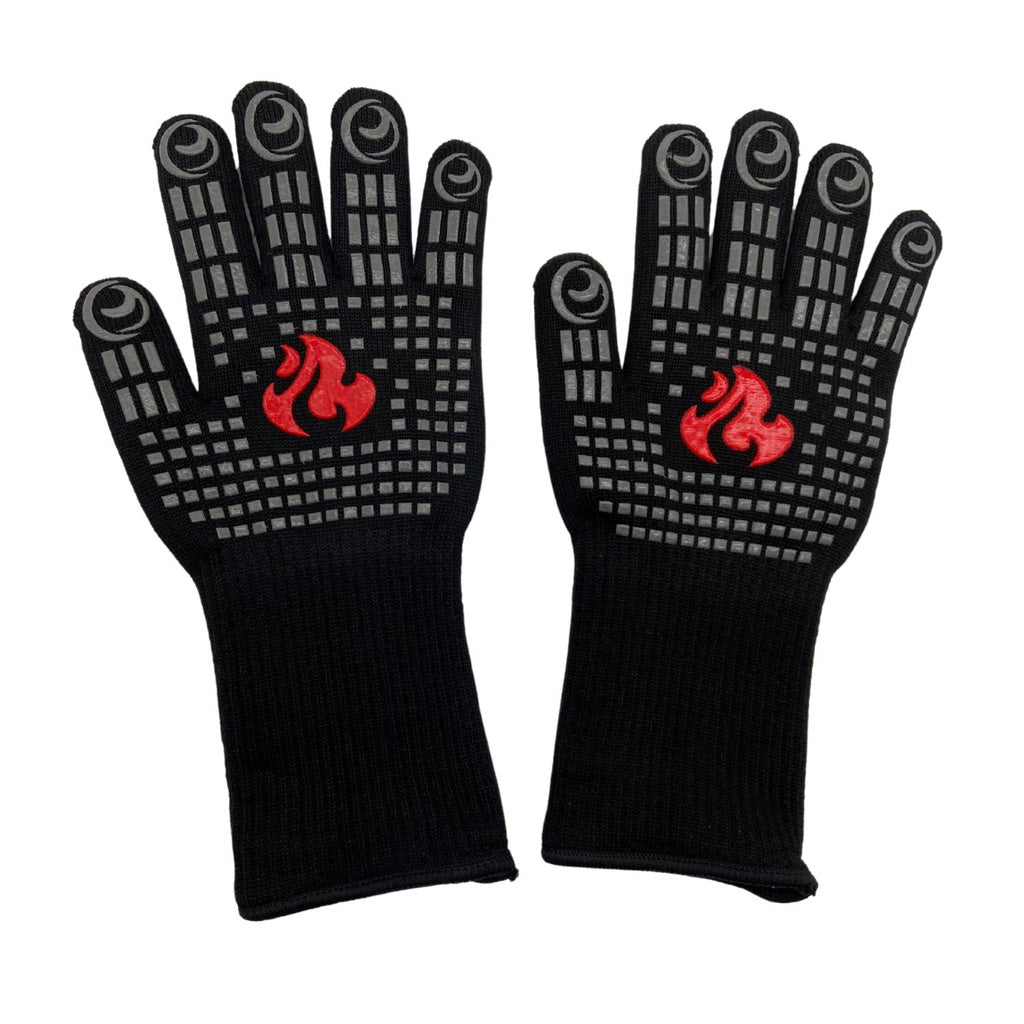 BBQ Grill Gloves with Non-Slip Silicone - 35cms