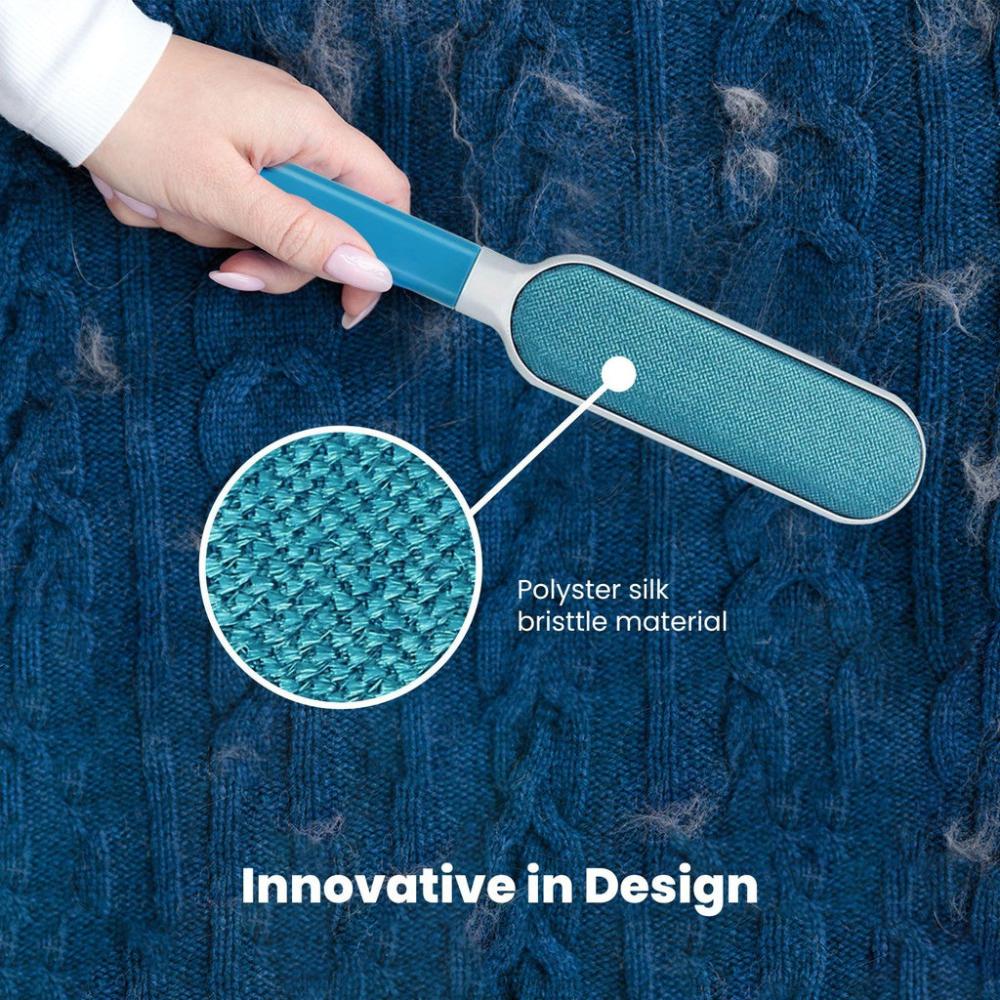 Effortless 3-in-1 Pet Remover Brush Blue