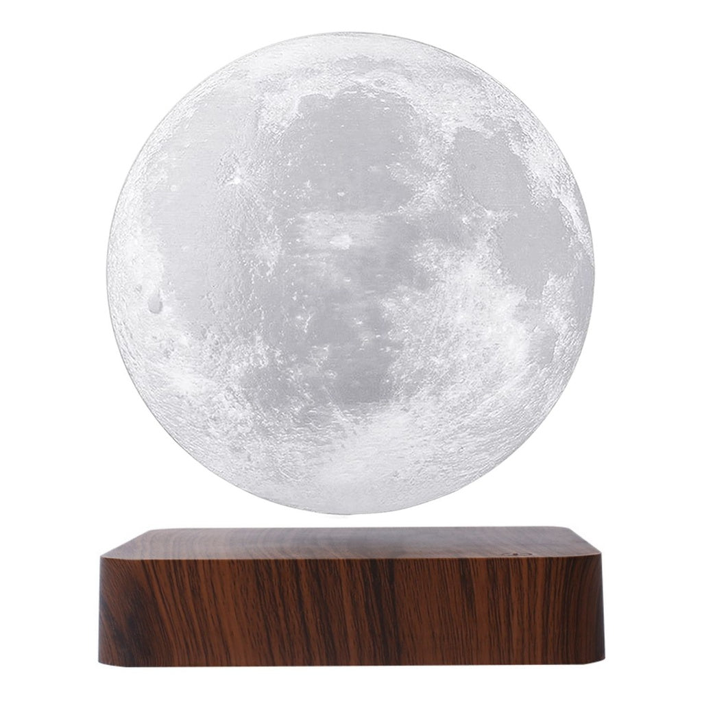 Magnetic Levitating 3D Moon Lamp - Dark Brown