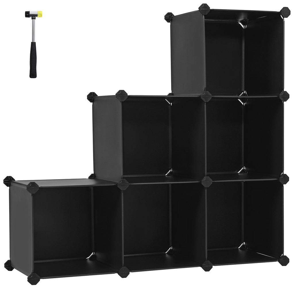 6 Cube Storage Organizer and Storage - Black