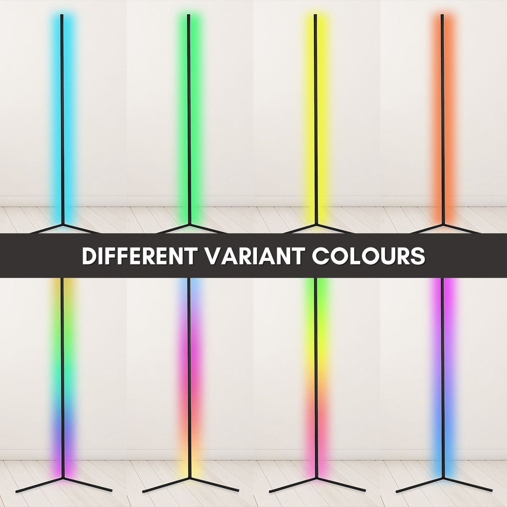 RGB Corner Floor Lamp (Black)