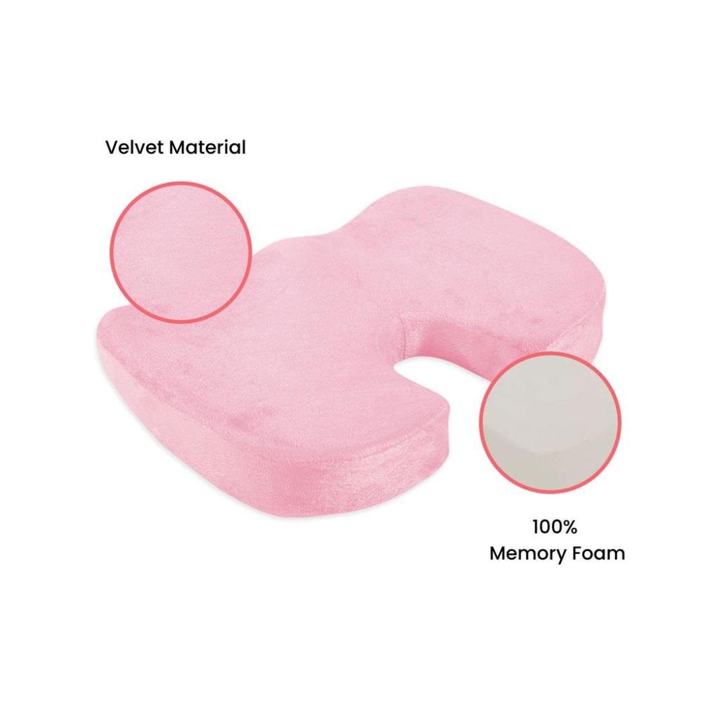 Memory Foam Seat 'U' Shape - Light Pink