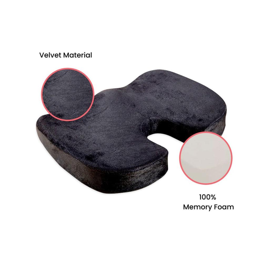 Memory Foam Seat 'U' Shape - Black