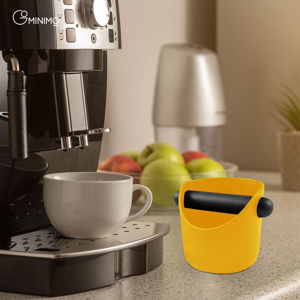 Coffee Knock Box With Removable Knock Bar - Yellow 11cm