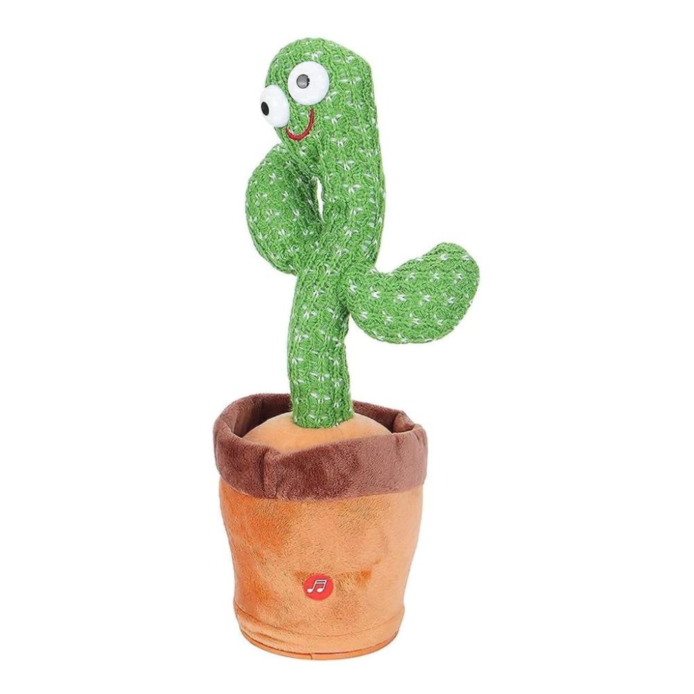 Electronic Shake Dancing Cactus Plush Toy - Green