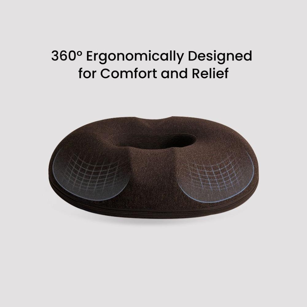 Memory Foam Seat 'O' Shape - Brown