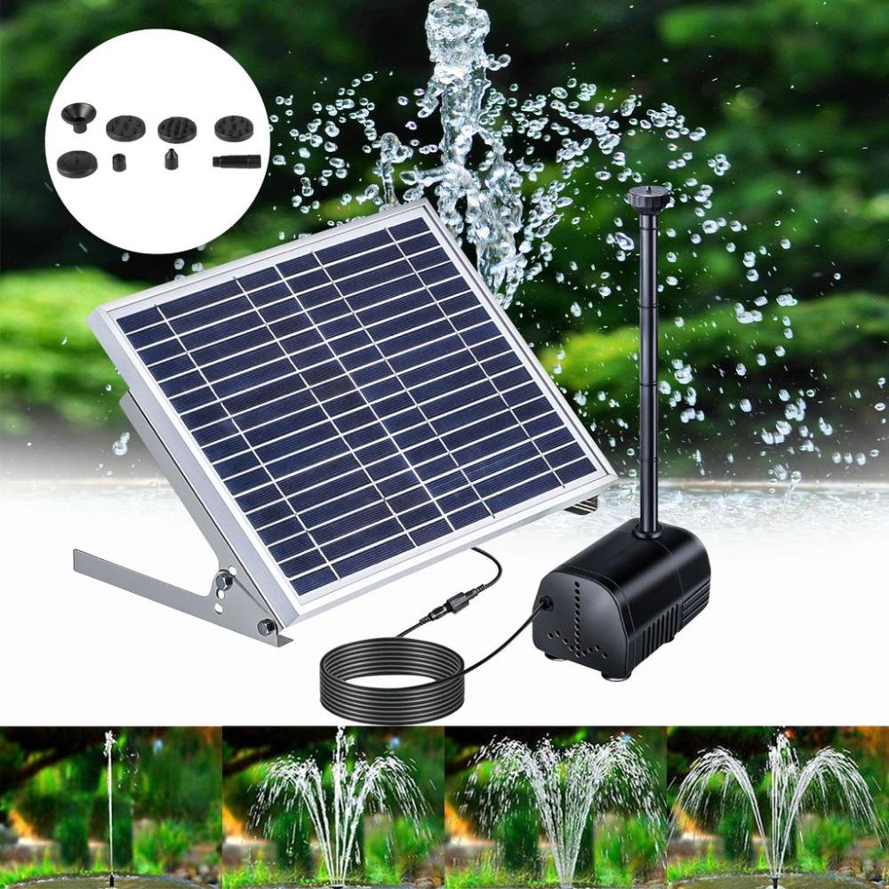 Solar Water Pond Water Fountain - 36*34cm 17V