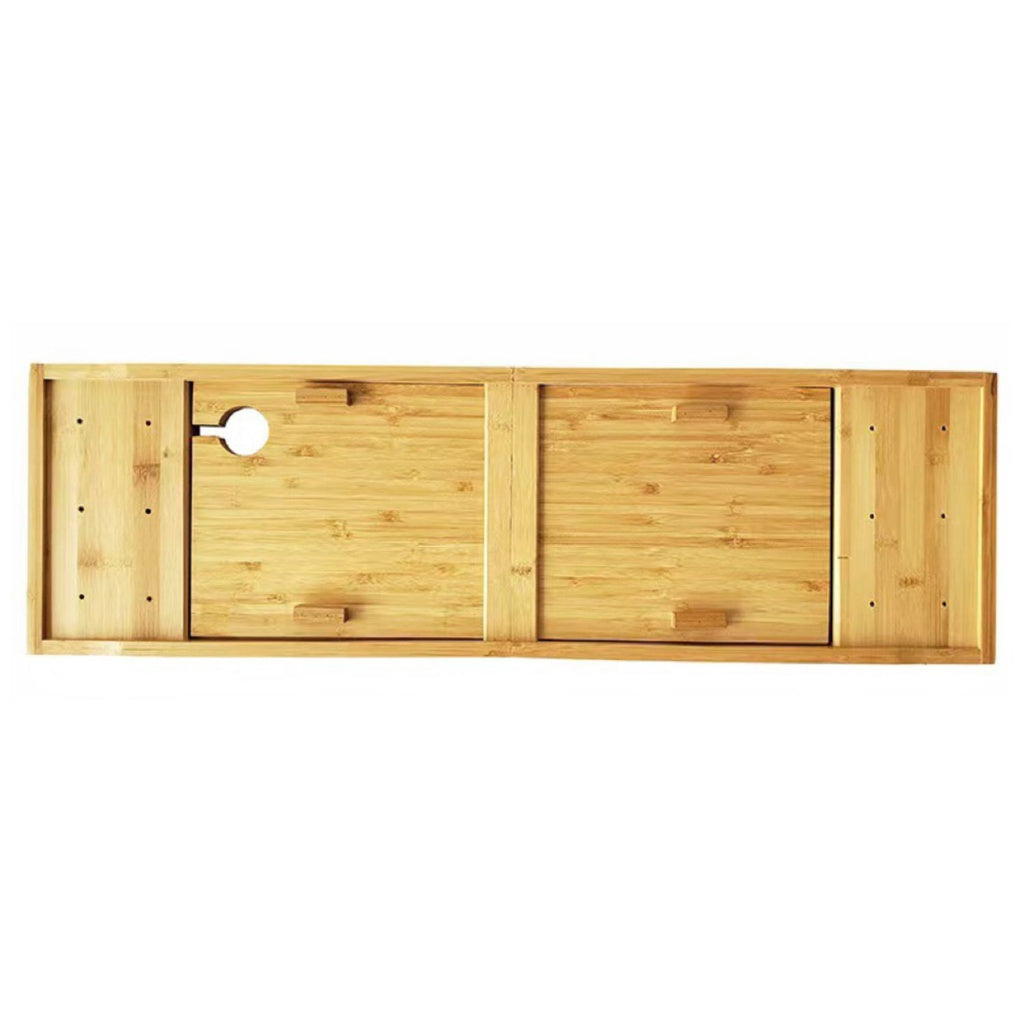 Expandable Bamboo Bathtub Caddy Trays