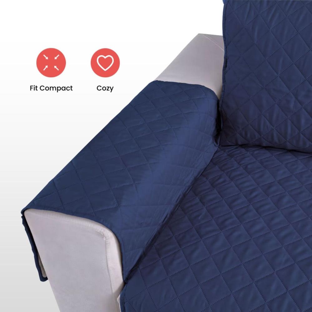 Durable Pet Sofa Cover 3 Seat (Blue)