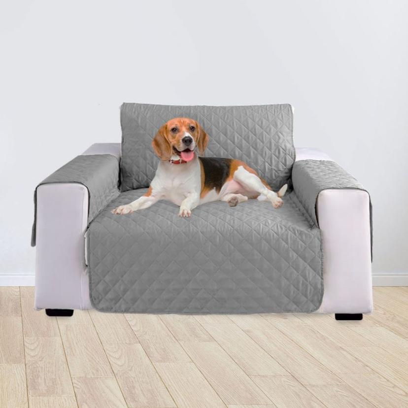 Durable Pet Sofa Cover 1 Seat (Grey)