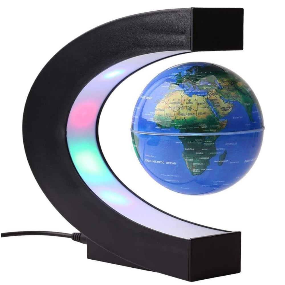 Magnetic Levitation Floating Globe with LED Light (Blue)