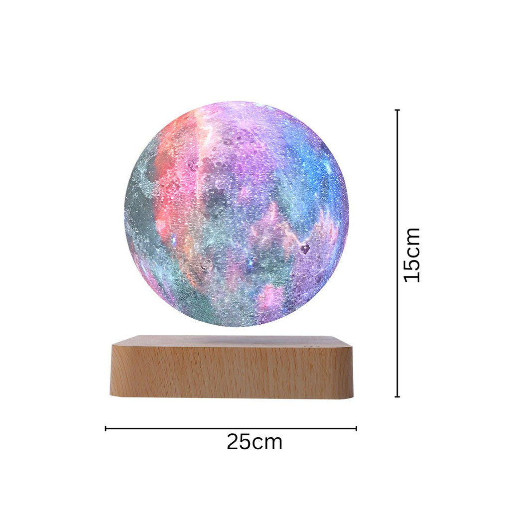 Magnetic Levitating Galaxy Moon (Light Brown Base)