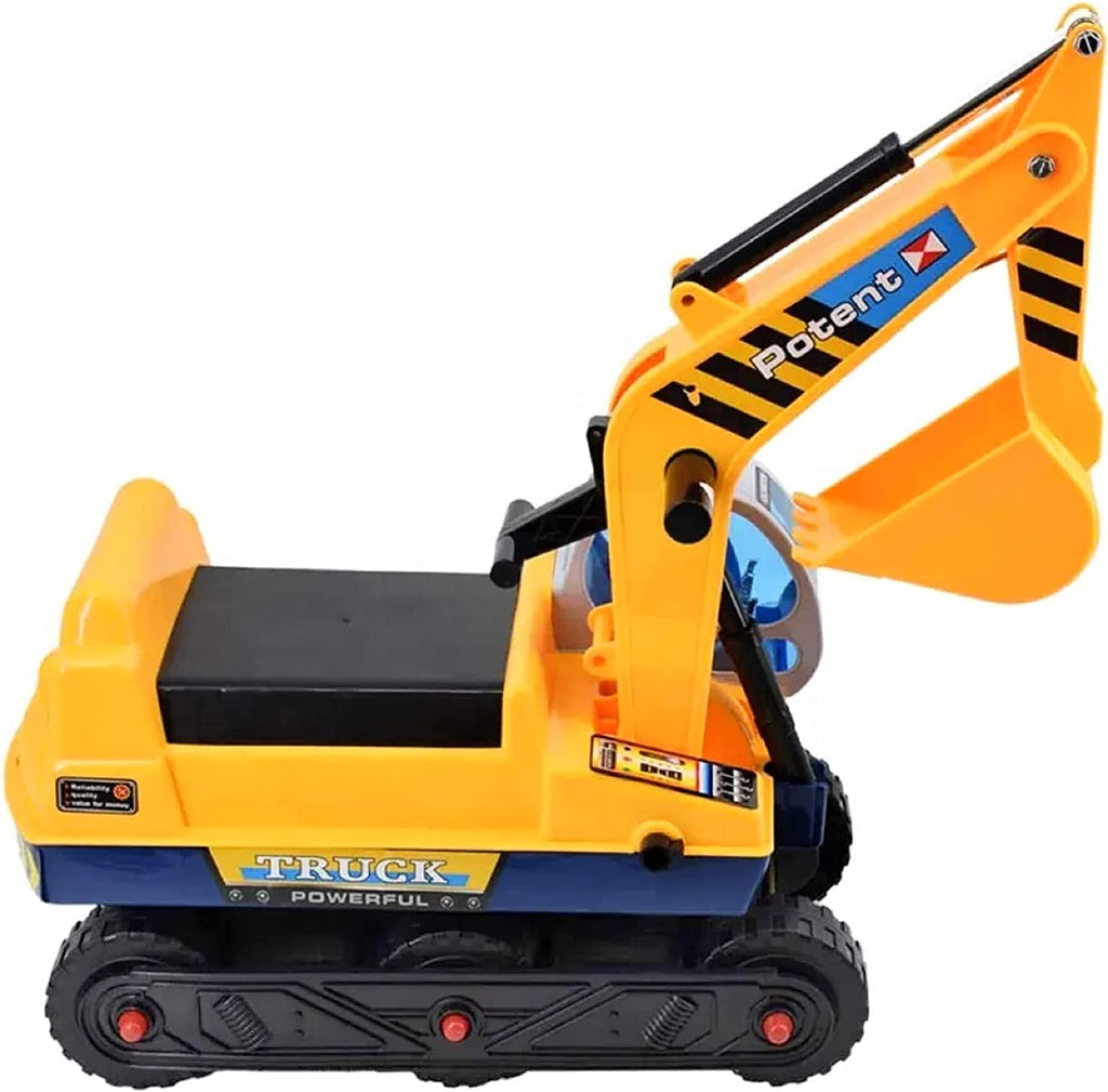 Kids Ride On Sand Excavator Toy Car with Helmet