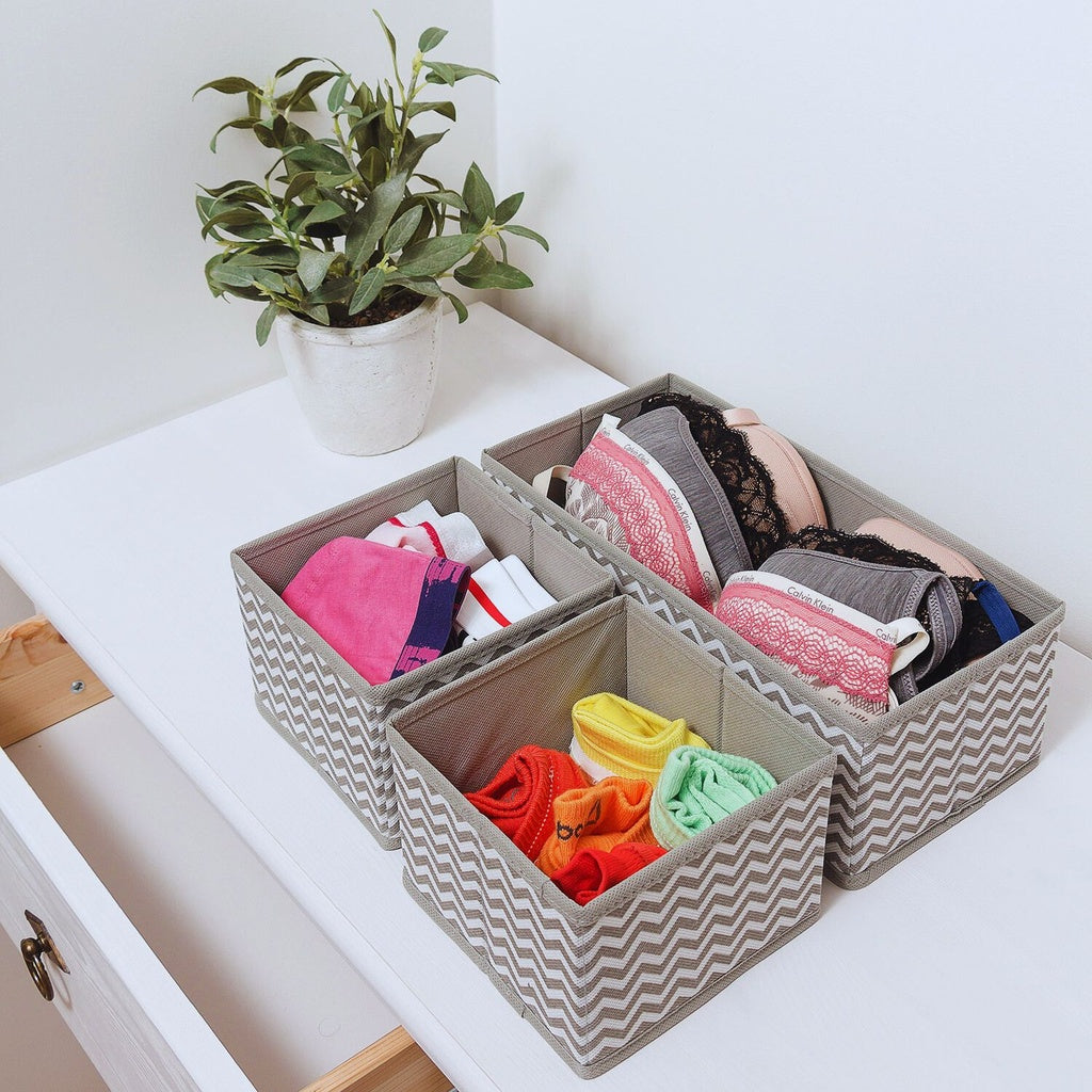 Foldable Clothes Storage Organizers in 3-Size - Set of 8