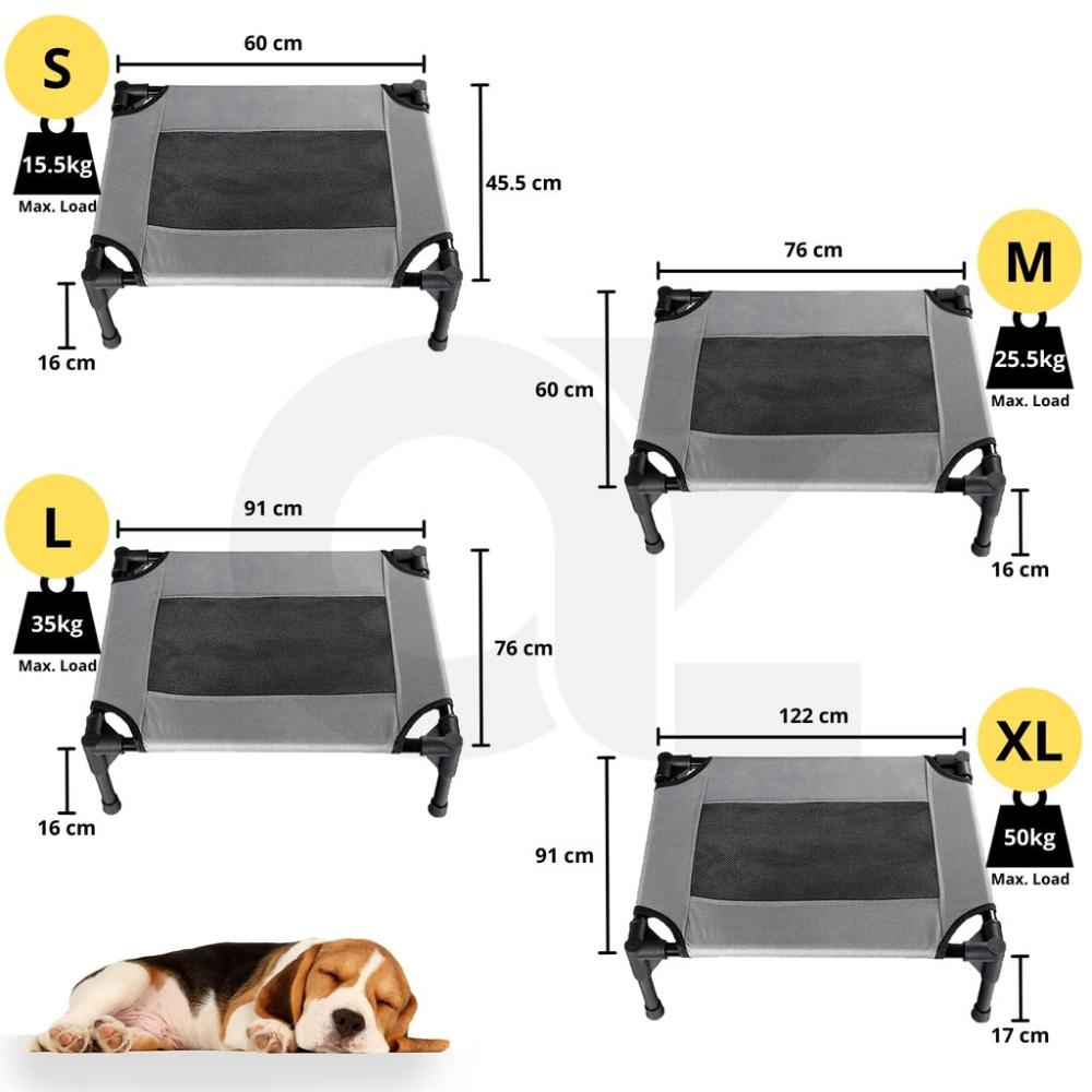 Pet Outdoor Waterproof Camping Bed (Medium - Army)