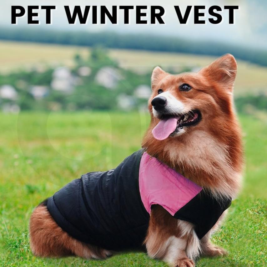 Waterproof Pet Winter Vest (4XL Pink)