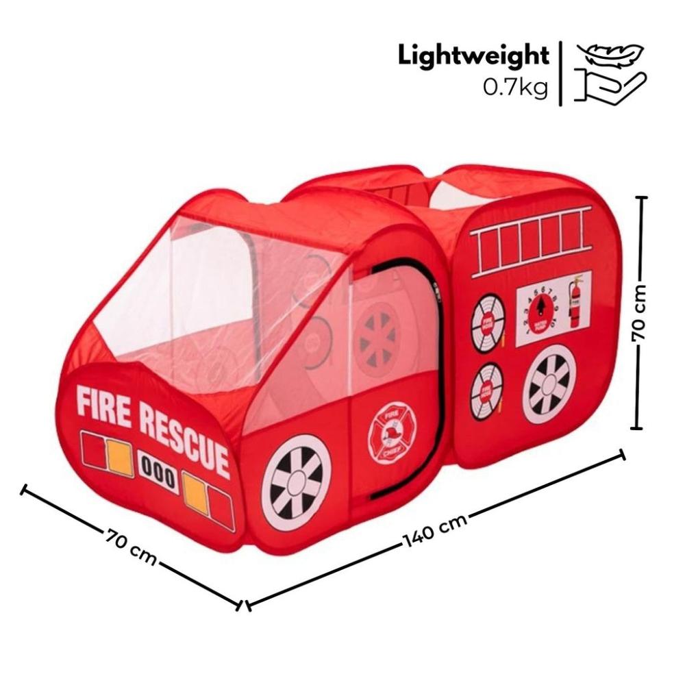 Kids Firefighting truck Tent (Red)