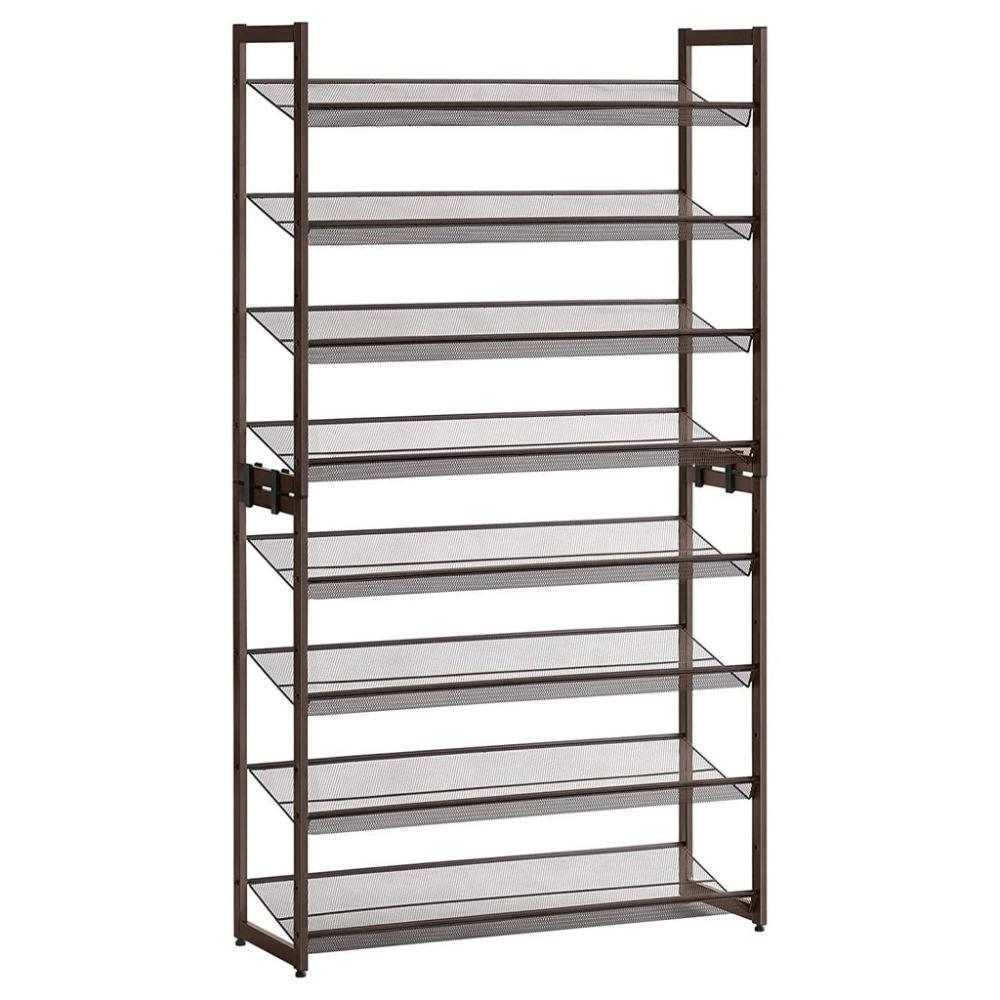 8-Tier Shoe Rack Storage 32 pairs with Adjustable Shelves