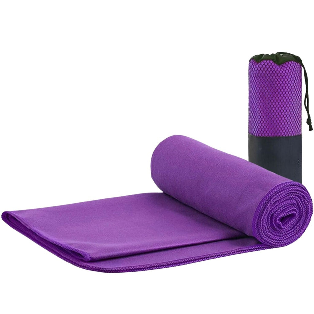 Quick Dry Gym Sport Towel 110 x 175CM (Purple)