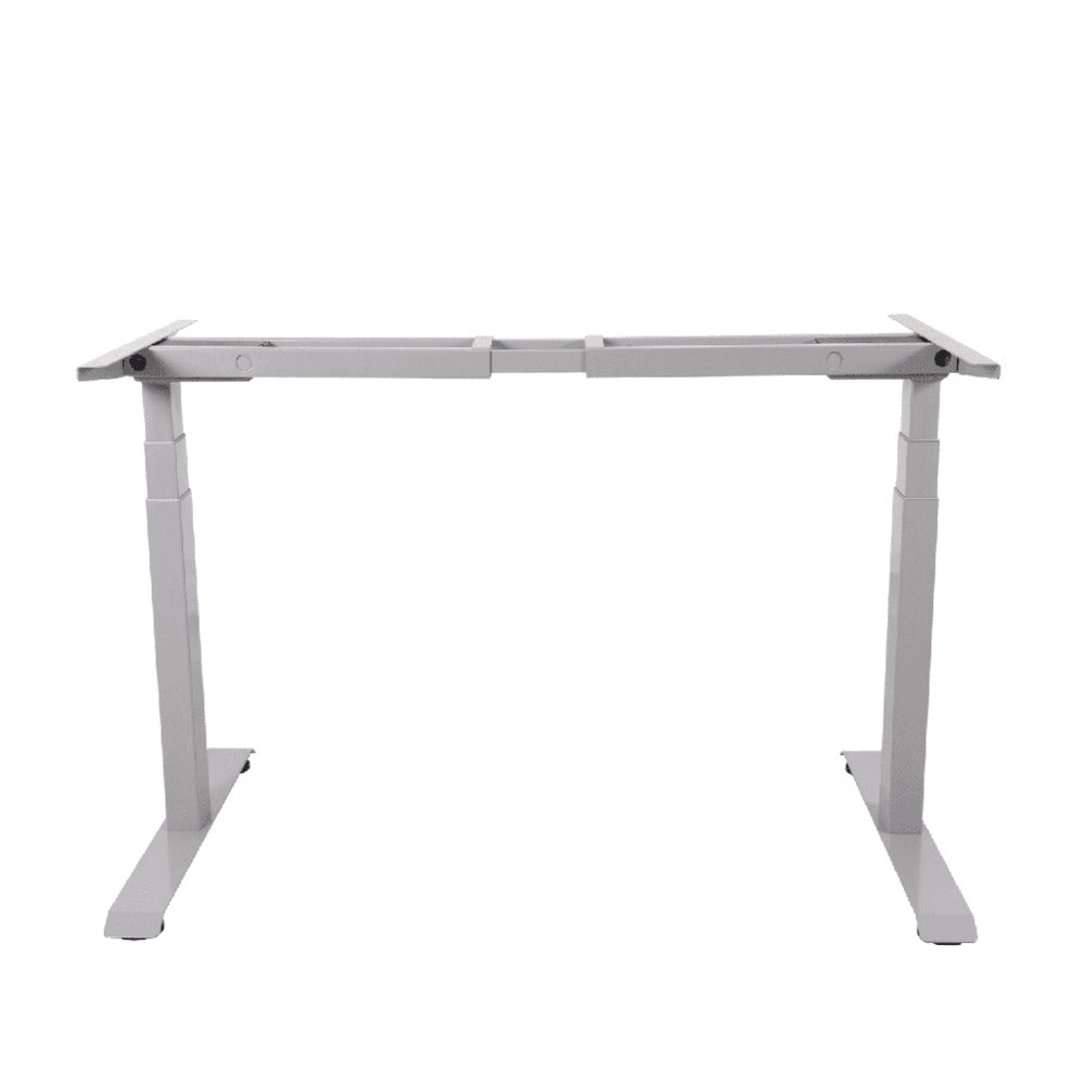 Adjustable Two Leg Stand Desk Riser Frame Only (Grey)