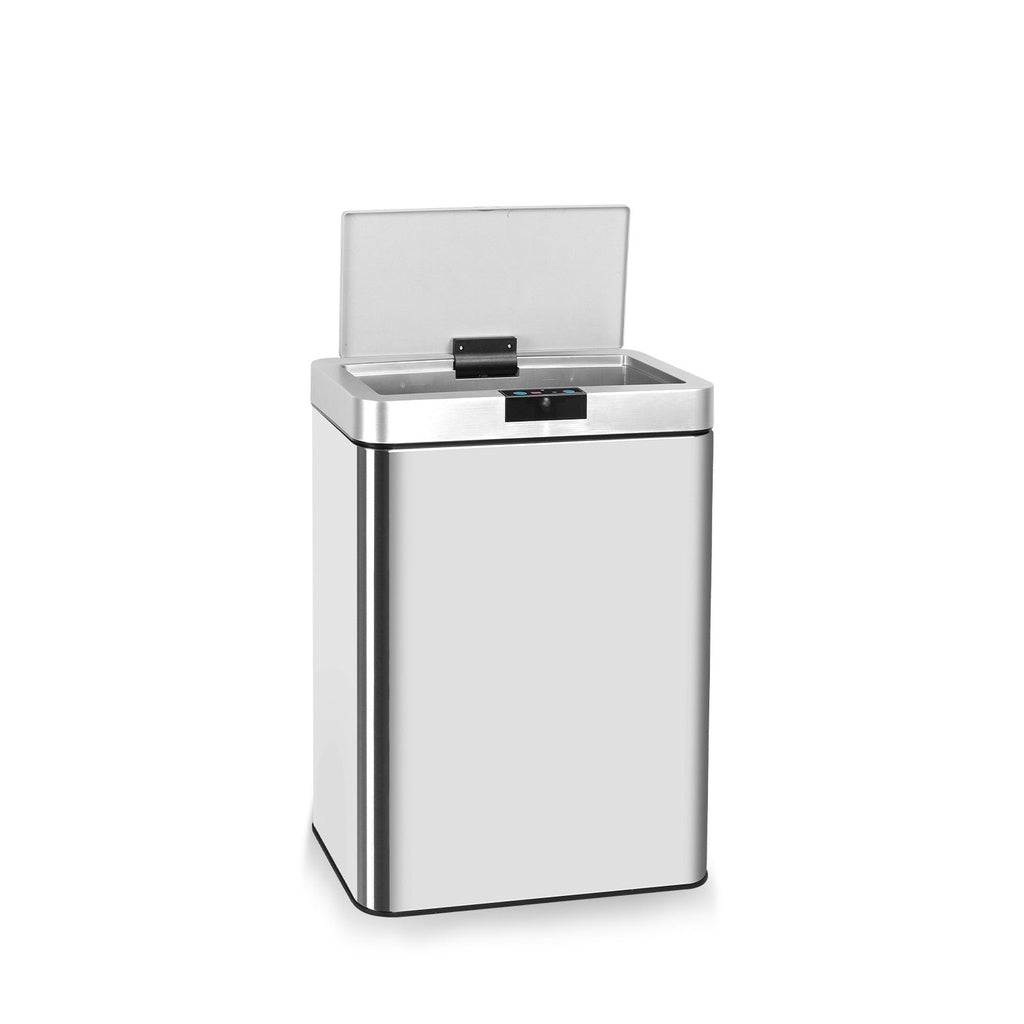 Wide Silver Square Sensor Bin - 50L