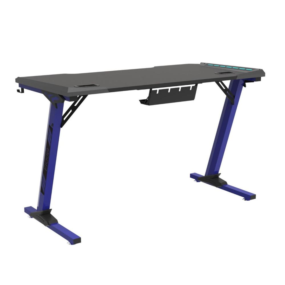 RGB Gaming Desk Z Shape Blue - 140cms