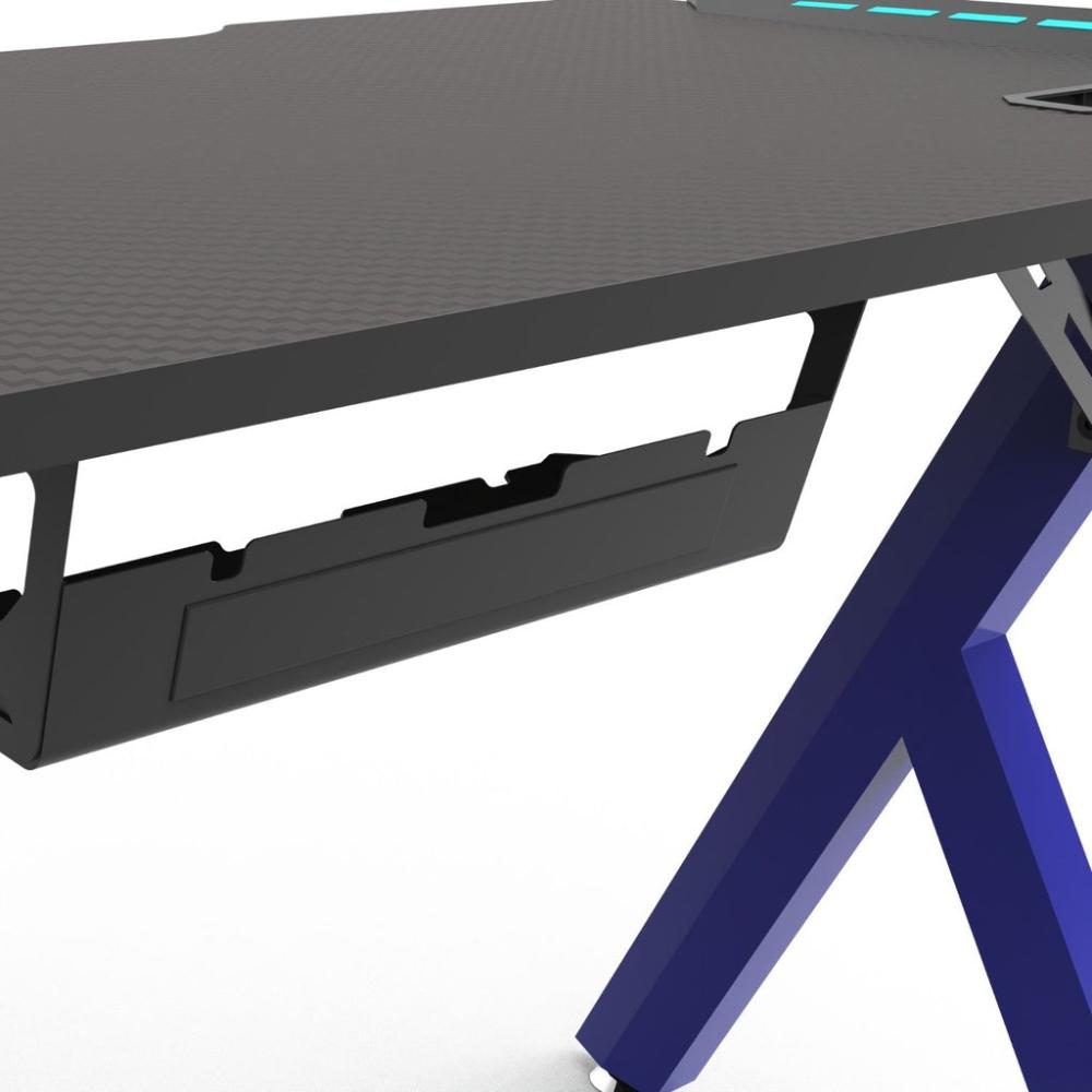 RGB Gaming Desk Y Shape Blue - 140cms