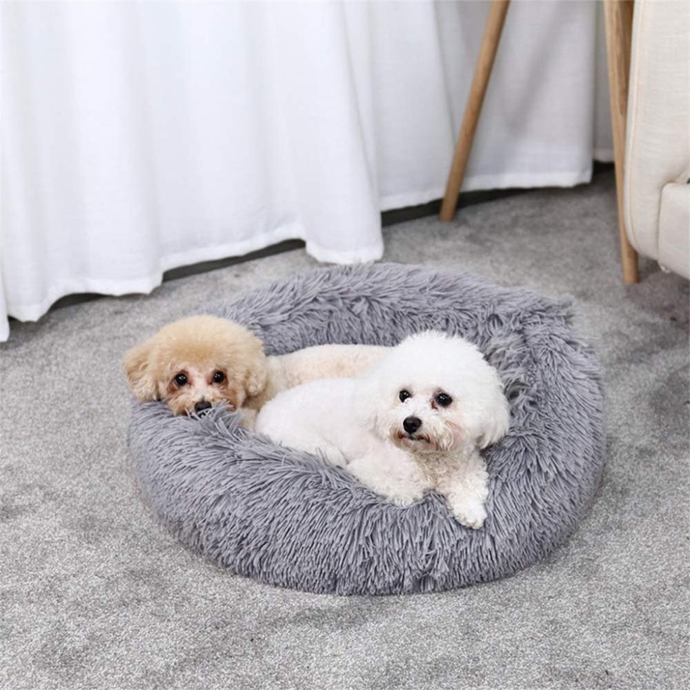 Soft Cozy Round Pet Bed XL 100cms (Light Grey)