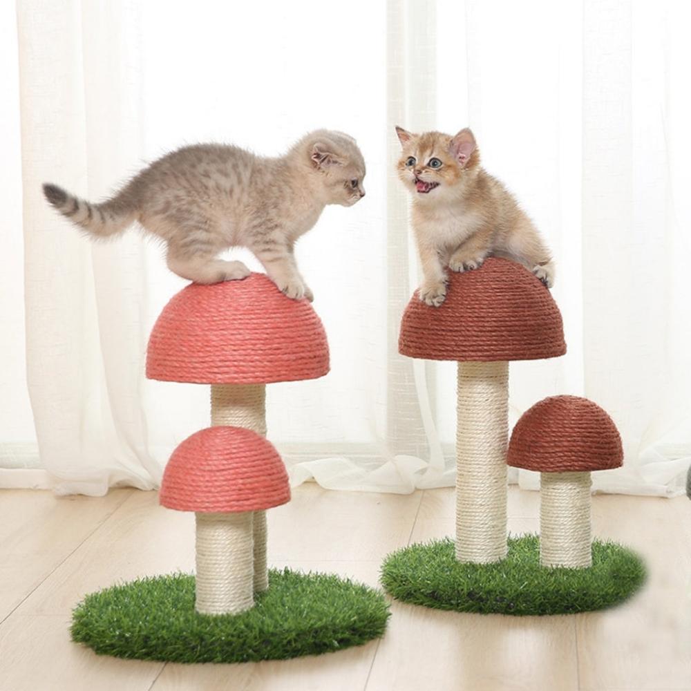 Mushroom Cat Scratcher (36cm Pink)