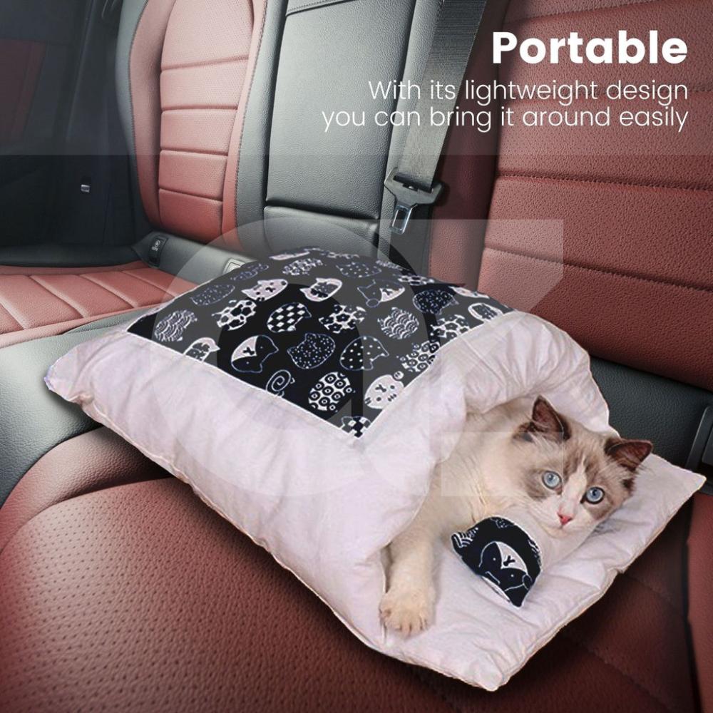 Pet Sleeping Bag Fortune Cat Design - Large